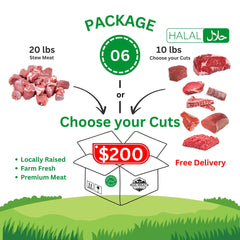 Package 06 – Halal Beef Box with Custom Cuts – $200 Value
