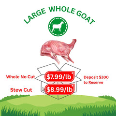 Large Whole Goat – Locally Raised, Farm-to-Fork Freshness Guaranteed