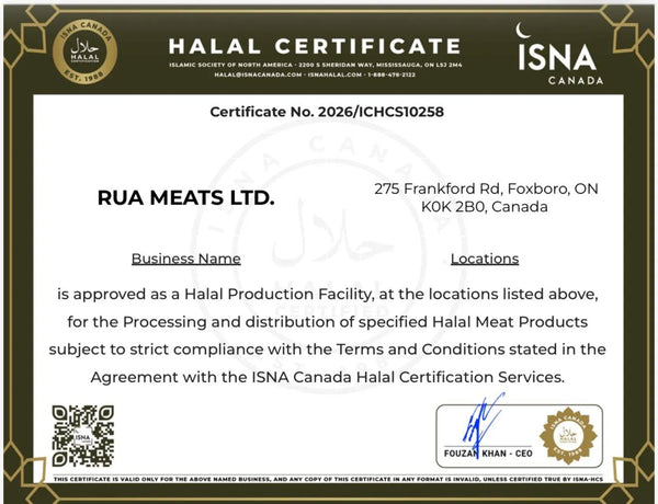 Ontario certified abattoir - OMAFRA licensed